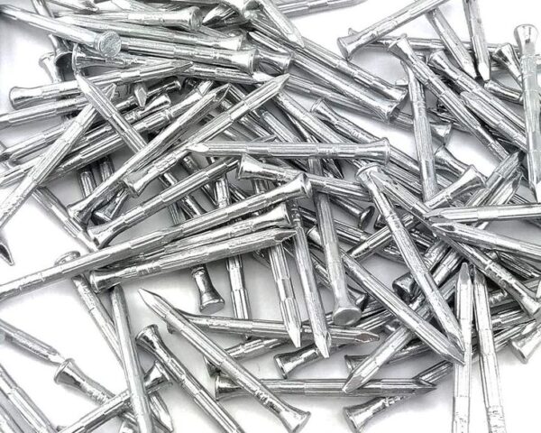 Clous en acier trempé zingué à tête fraisée – 2.7 x 25 mm